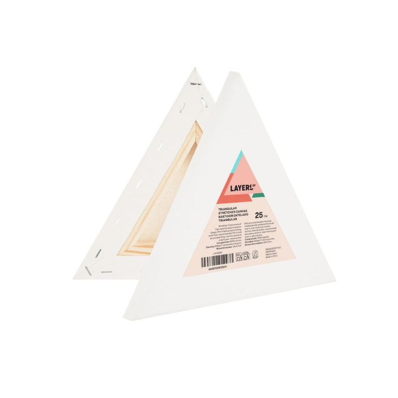 Lienzo Triangular 25 cm 