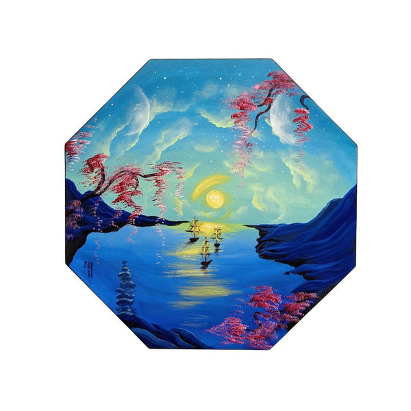 Lienzo Hexagonal, ejemplo de pintura
