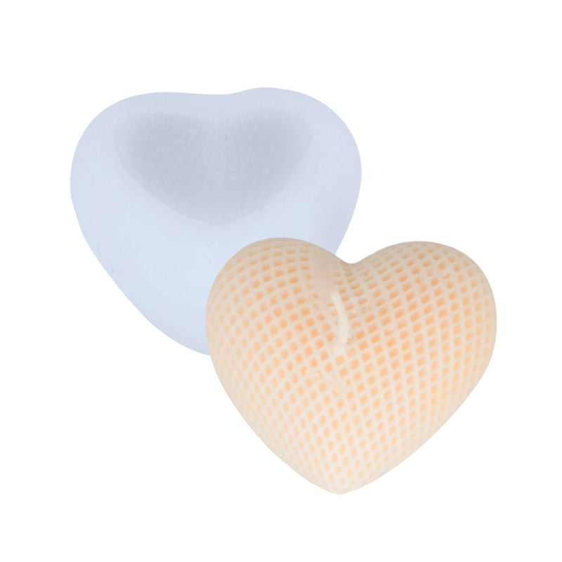 Molde Silicona Vela Corazón