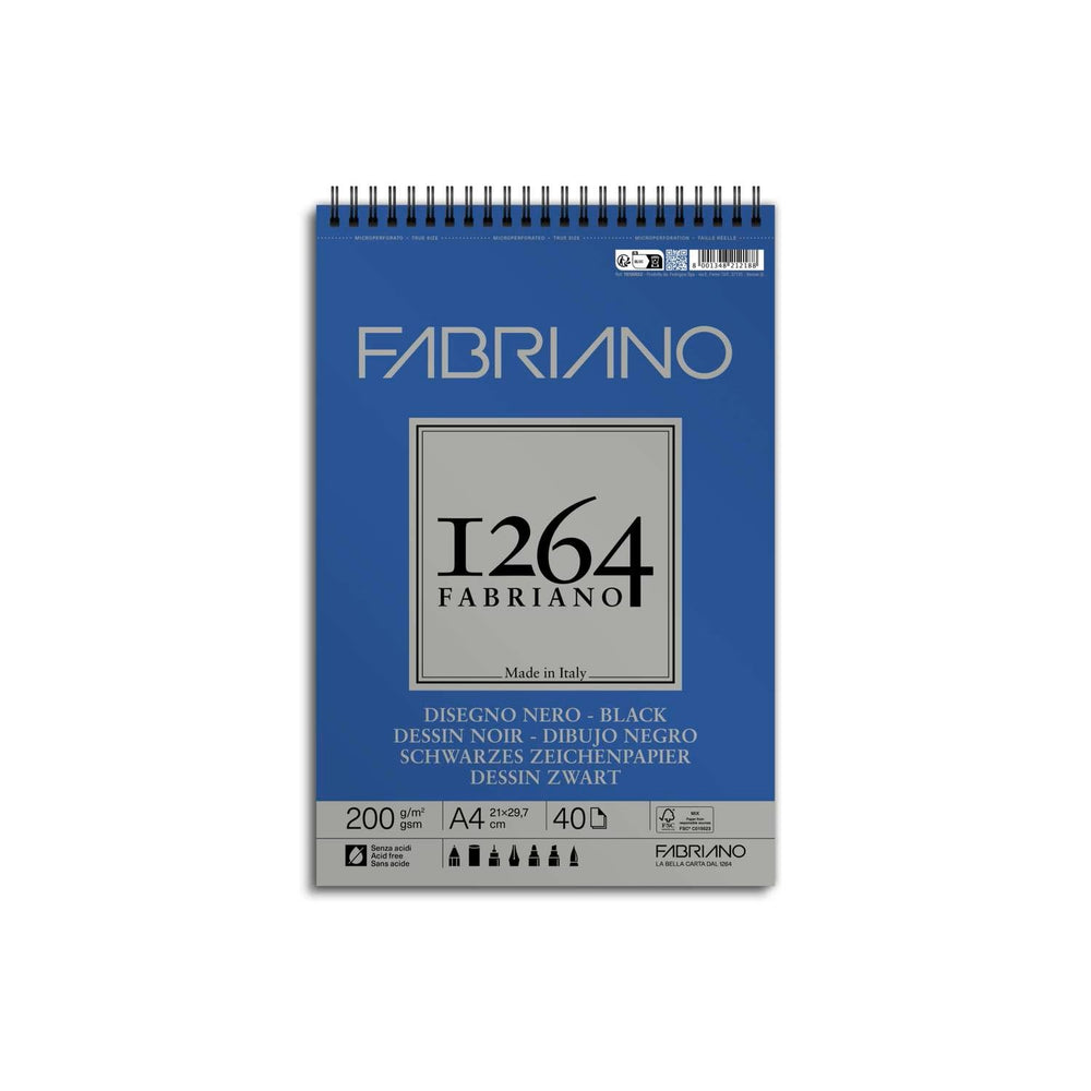 Bloc de Dibujo Negro 1264 Fabriano