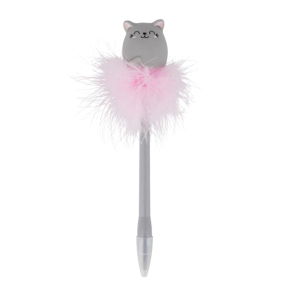 Caneta Luminosa Legami com Penas de Gato