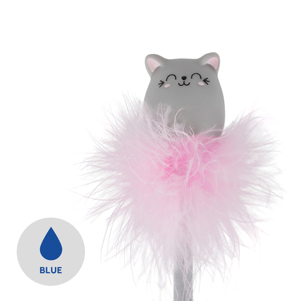 Caneta Luminosa Legami com Penas de Gato