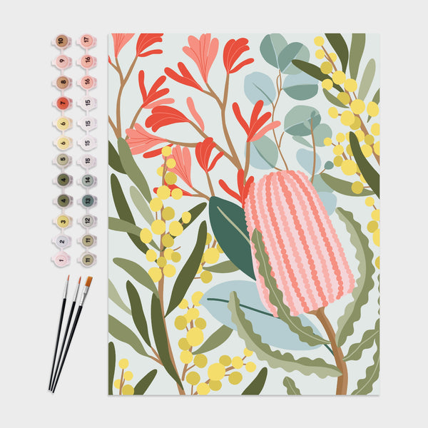Pintar por números: camadas de jardim