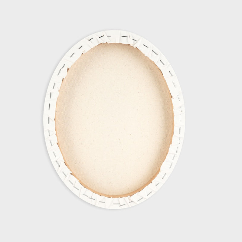 lienzo redondo ovalado 100% algodón layers of