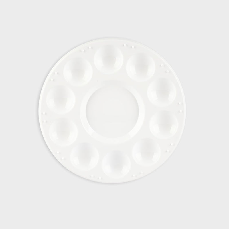 paleta de pintura con diametro de 17 cm layers of