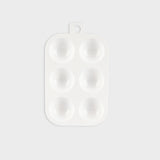 paleta de pintura de plástico en formato rectangular layers of