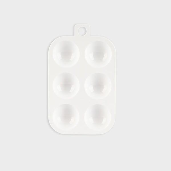 paleta de pintura de plástico en formato rectangular layers of