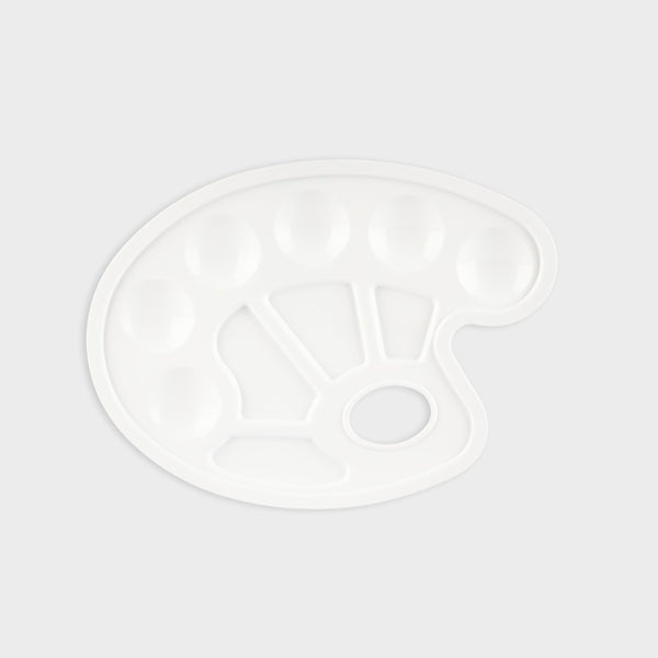 paleta de pintura de 23 cm hecha de plástico layers of