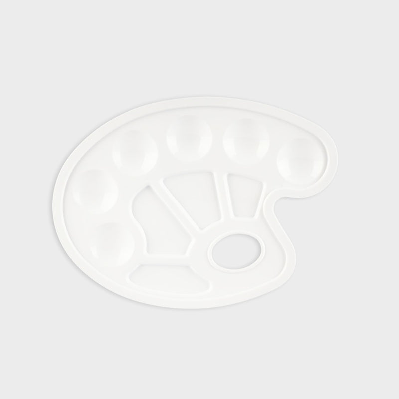 paleta de pintura de 23 cm hecha de plástico layers of