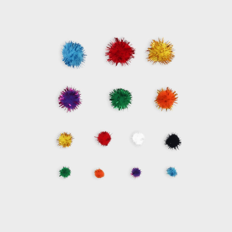 pompones de serpentina para manualidades layers of