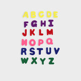 letras de fieltro de colores para manualidades layers of