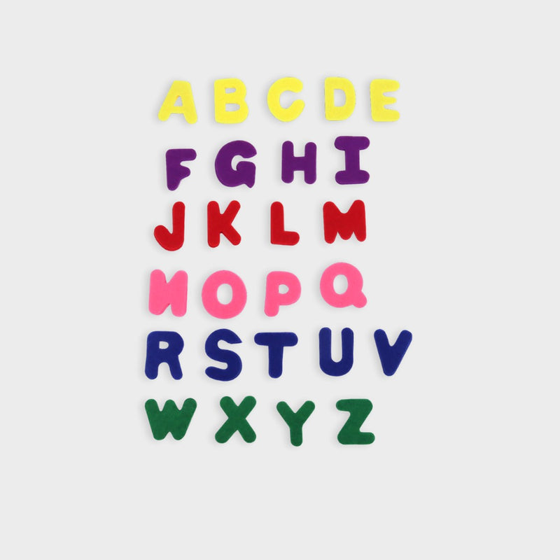 letras de fieltro de colores para manualidades layers of