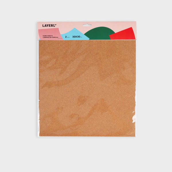 laminas de corcho para manualidades y proyectos DIY layers of