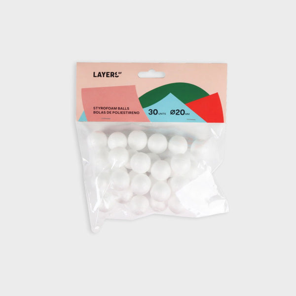 bolas de poliuretano pequeñas para manualidades creativas y escolares layers of