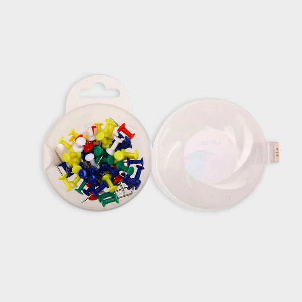 set chinchetas de colores para corcho y pared layers of