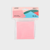 notas adhesivas rosas 400 unidades 7,5 cm layers of