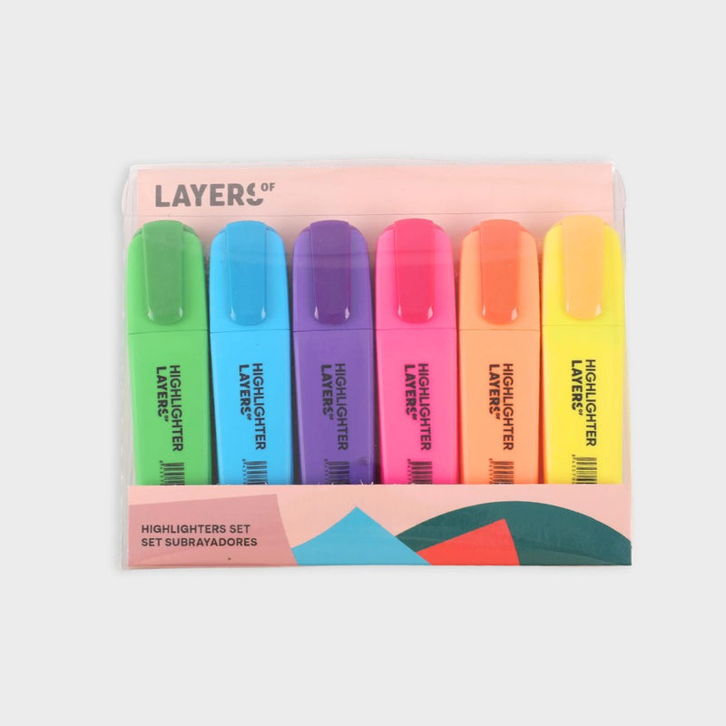 subrayadores neon baratos layers of