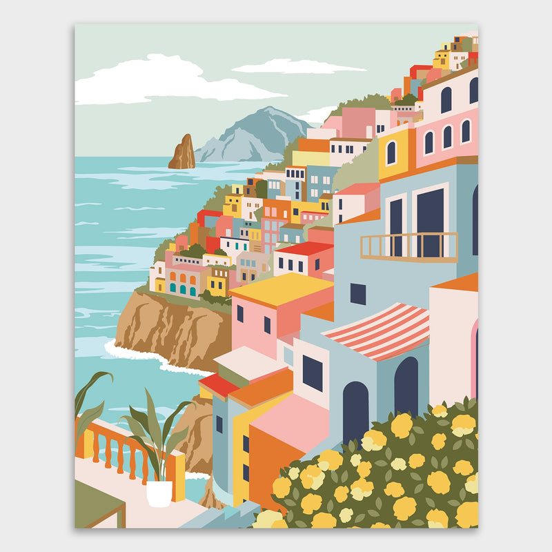 paint by numbers positano italia layers of 