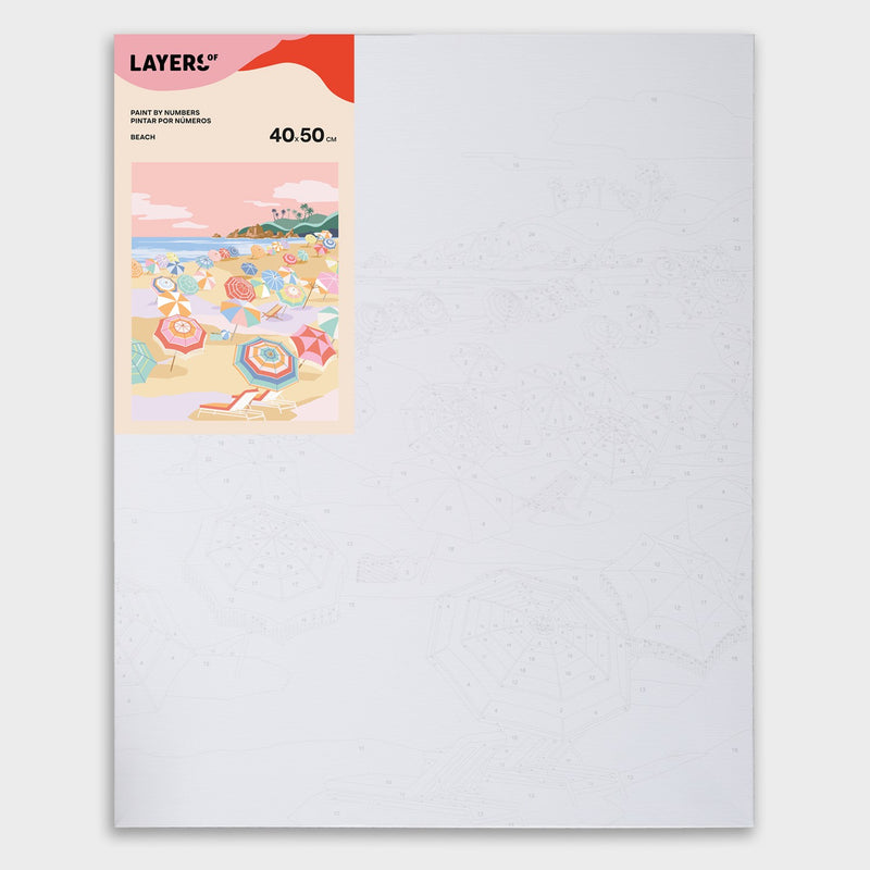 paint by numbers layers of beach