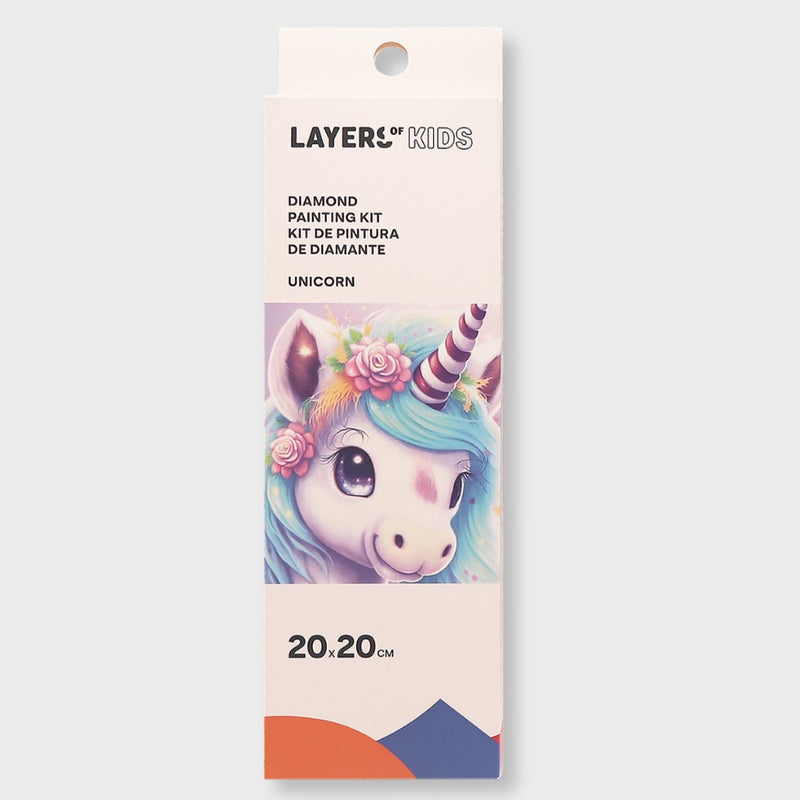 kit diamond painting infantil unicornio layers of