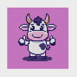 kit diamond painting infantil vaca