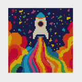 diamond painting para niños completo cohete layers of