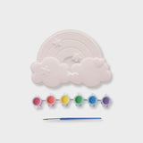 kit de niños pintar escayola en forma de arcoíris layers of