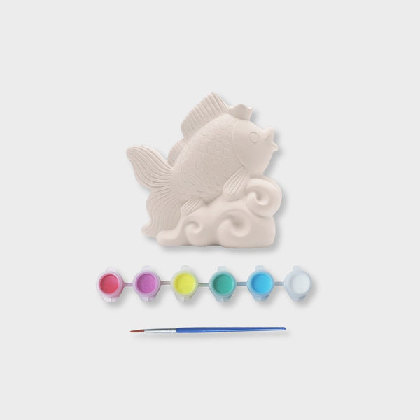 pez de escayola para personalizar con pintura acrílica layers iof