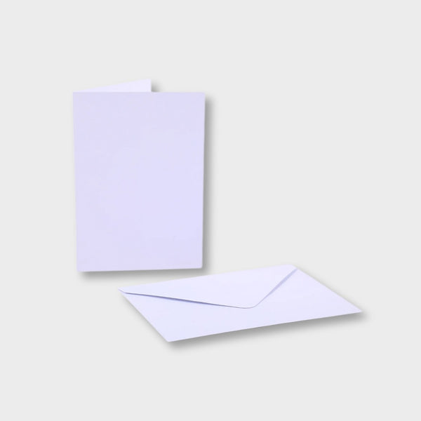 pack 50 sobres blancos y 50 tarjetas blancas A6 layers of