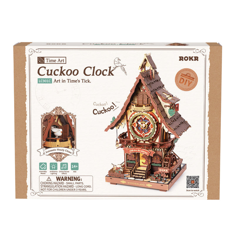 Cuckoo Clock rork robotime manualidad de cosntrucción DIY de madera