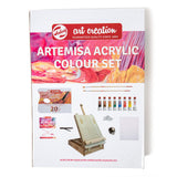 Kit Acrílico Artemisa con Caballete Sobremesa Art Creation