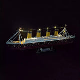 Puzzle 3D Titanic con materiales de alta calidad y luces realistas