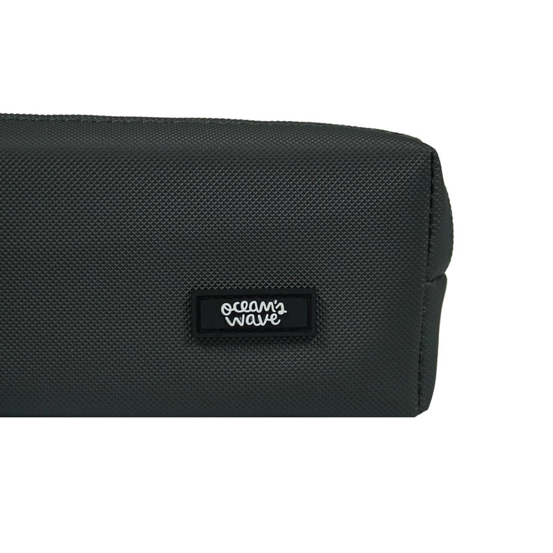 Estuche Escolar Negro Oceans Wave