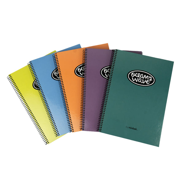 Caderno A4 Grid com capa flexível Ocean's Wave Trend
