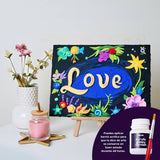 CUADRO DISEÑO LETTERING LOVE OKTO 3D AIR CLAY
