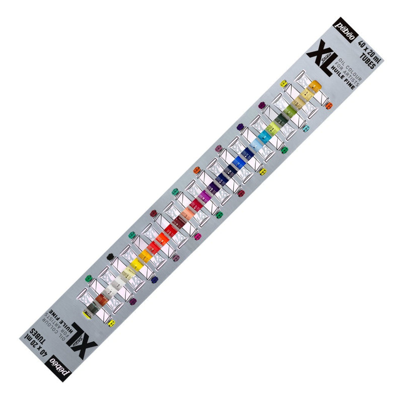 Conjunto de 40 Tintas a Óleo Fine XL 20ml Pebeo