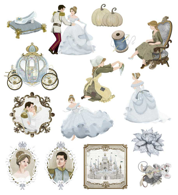 set de die cuts ceniciente princesa papers for you