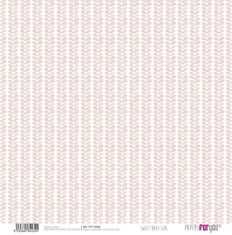 Set 8 Papeles Entelados Sweet Baby Girl Papers For You