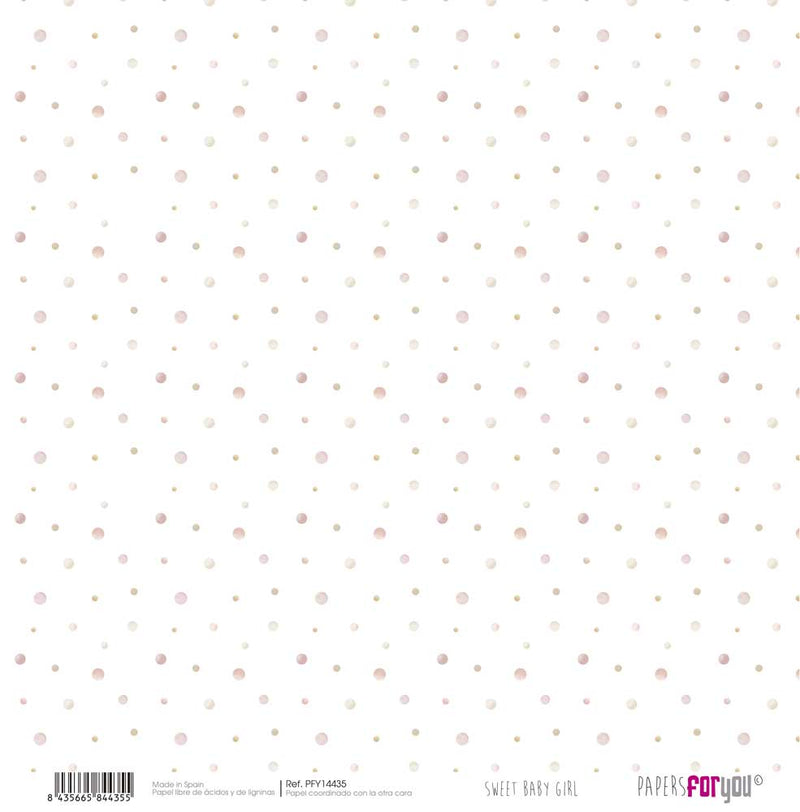 Set 8 Papeles Entelados Sweet Baby Girl Papers For You
