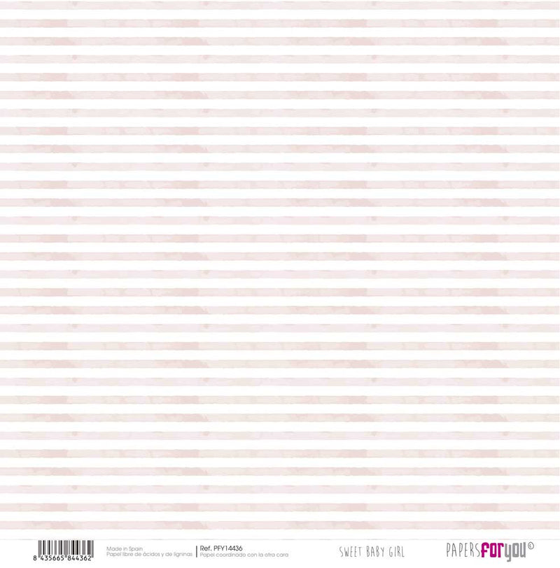 Set 8 Papeles Entelados Sweet Baby Girl Papers For You
