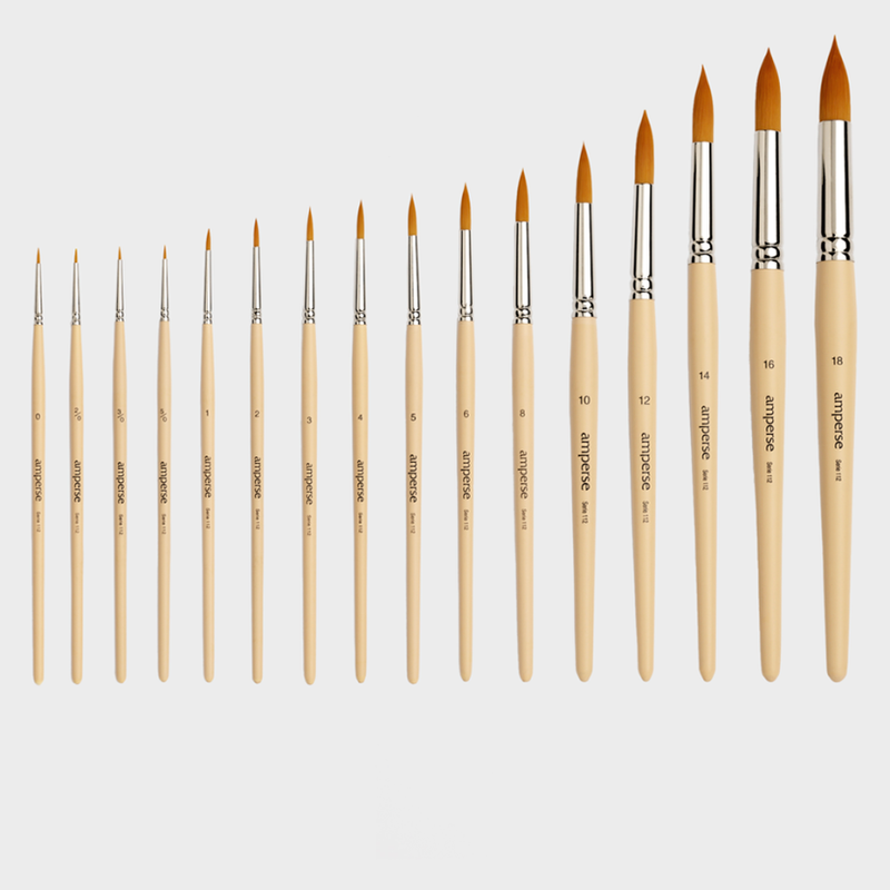 Pinceles Redondos Pinceles De Nylon Para Acuarela Pincel Redondo