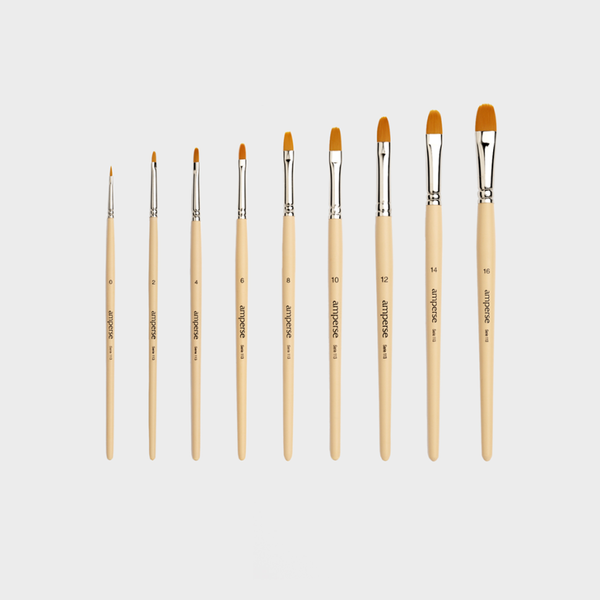 Pincel de Acuarela Sintético Lengua de Gato de Amperse –