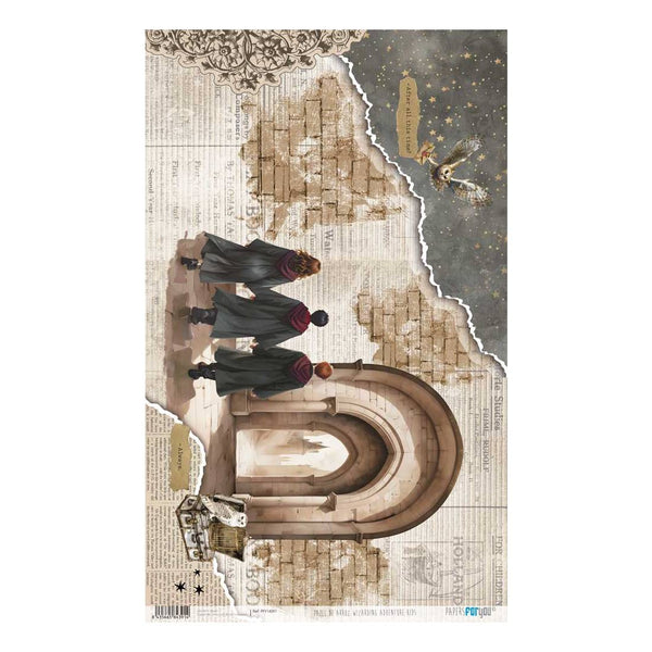 Papel de Arroz 54x33 cm Papéis Aventura Mágica III para Si