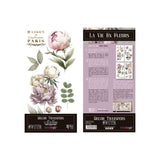 Set 4 Láminas Adhesivas 15cm Flores Papers For You