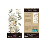 Set 4 Láminas Adhesivas 15cm Flores Papers For You