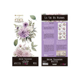 Set 4 Láminas Adhesivas 15cm Flores Papers For You