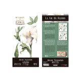 Set 4 Láminas Adhesivas 15cm Flores Papers For You