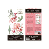 Set 4 Láminas Adhesivas 15cm Flores Papers For You