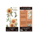 Set 4 Láminas Adhesivas 15cm Flores Papers For You