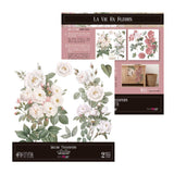 Set 2 Láminas Adhesivas 30cm Flores Papers For You